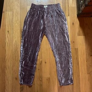 Anthropologie Velvet Pants